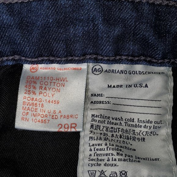 Adriano Goldschmied The Stilt Jeans 29R EUC - Picture 7 of 8